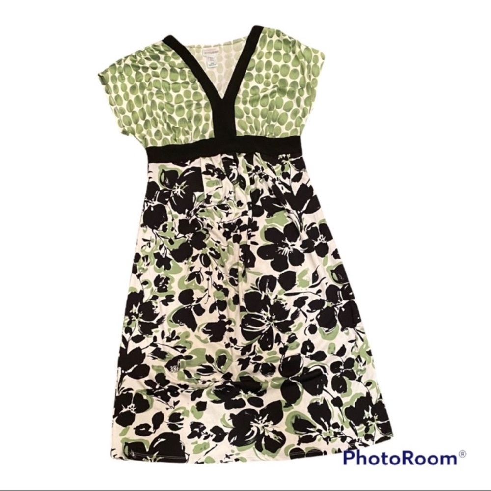 Motherhood Maternity floral and dot print dress